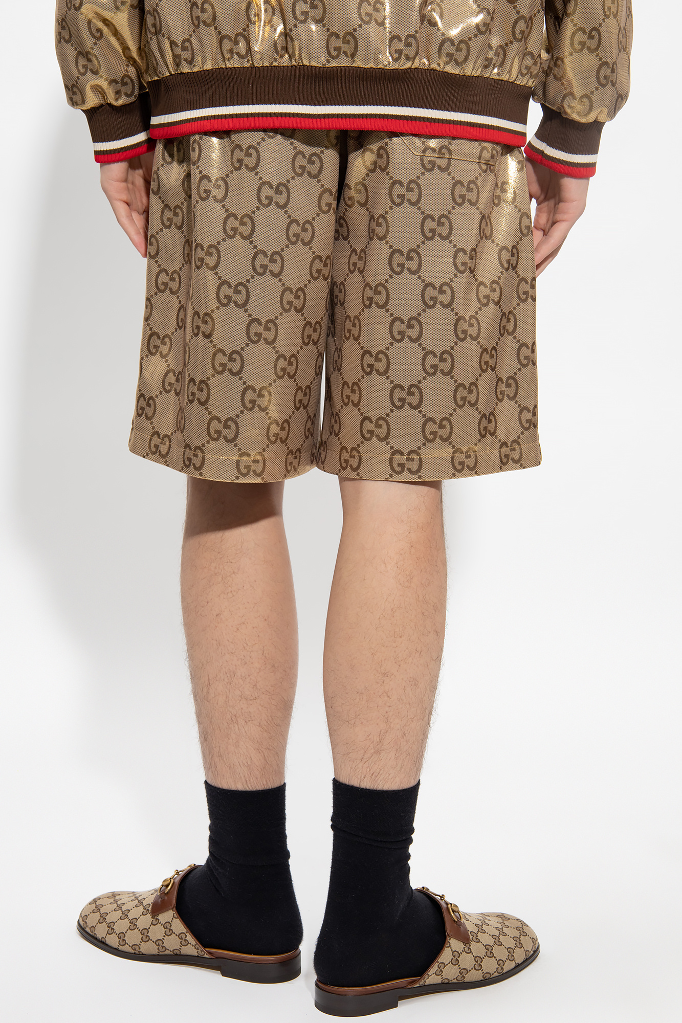 Gold Shorts with logo Gucci - Vitkac Canada